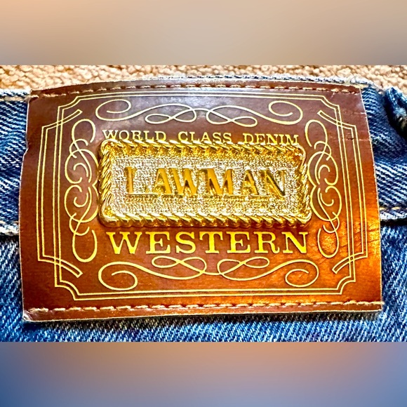 LAWMAN ** Vintage high waist western jeans size 3 / 4 - Picture 4 of 9